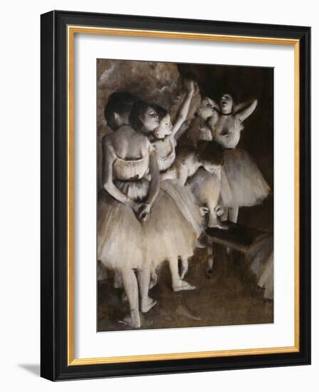 Ballet Rehearsal, c.1874-Edgar Degas-Framed Giclee Print