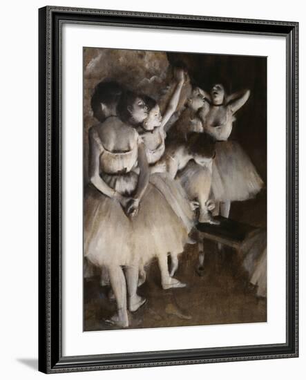 Ballet Rehearsal, c.1874-Edgar Degas-Framed Giclee Print