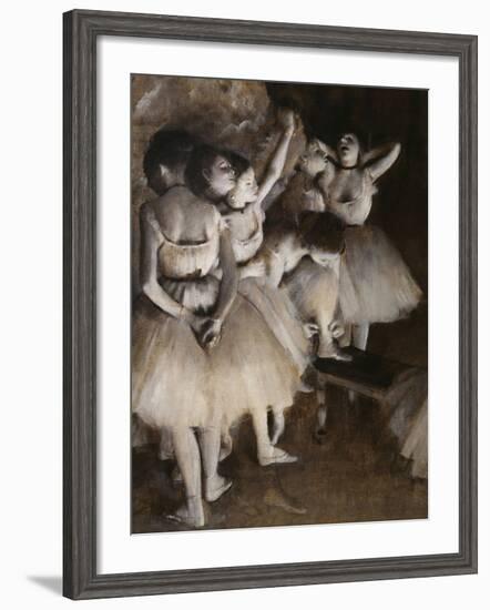 Ballet Rehearsal, c.1874-Edgar Degas-Framed Giclee Print