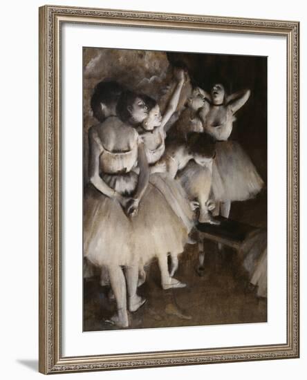 Ballet Rehearsal, c.1874-Edgar Degas-Framed Giclee Print