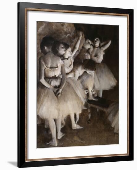 Ballet Rehearsal, c.1874-Edgar Degas-Framed Giclee Print