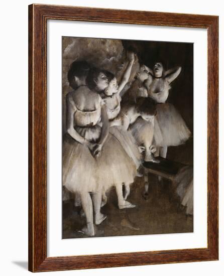 Ballet Rehearsal, c.1874-Edgar Degas-Framed Giclee Print