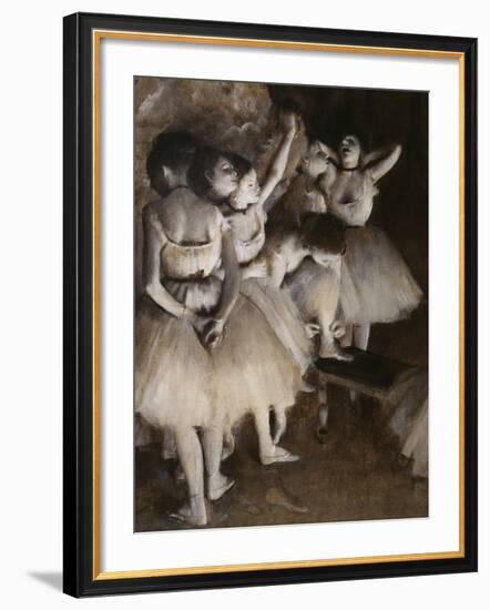 Ballet Rehearsal, c.1874-Edgar Degas-Framed Giclee Print