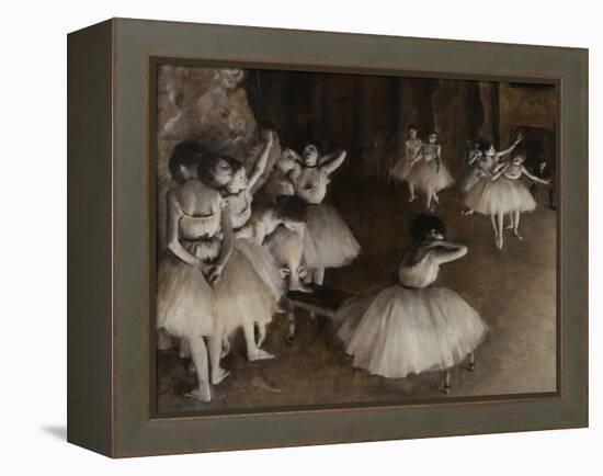 Ballet Rehearsal, c.1874-Edgar Degas-Framed Premier Image Canvas