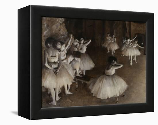 Ballet Rehearsal, c.1874-Edgar Degas-Framed Premier Image Canvas