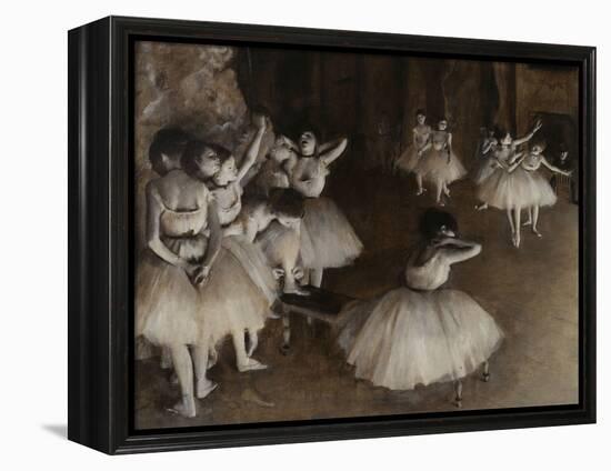 Ballet Rehearsal, c.1874-Edgar Degas-Framed Premier Image Canvas