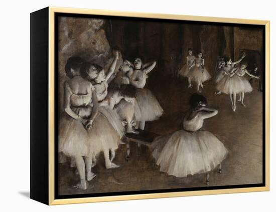 Ballet Rehearsal, c.1874-Edgar Degas-Framed Premier Image Canvas