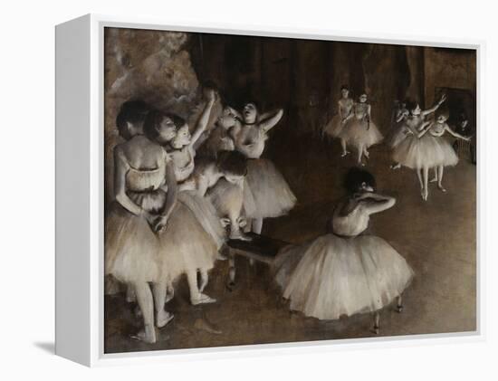 Ballet Rehearsal, c.1874-Edgar Degas-Framed Premier Image Canvas