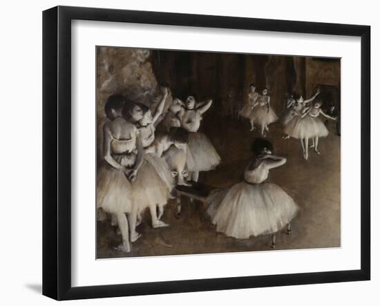 Ballet Rehearsal, c.1874-Edgar Degas-Framed Giclee Print