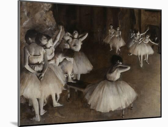 Ballet Rehearsal, c.1874-Edgar Degas-Mounted Giclee Print