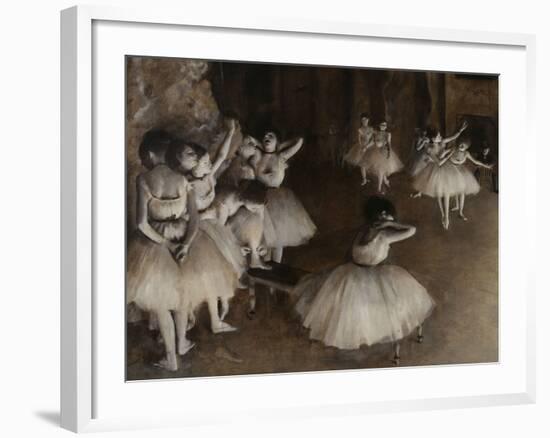 Ballet Rehearsal, c.1874-Edgar Degas-Framed Giclee Print