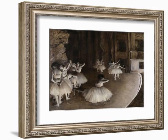 Ballet Rehearsal, c.1874-Edgar Degas-Framed Giclee Print