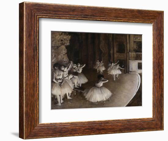 Ballet Rehearsal, c.1874-Edgar Degas-Framed Giclee Print