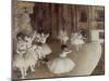 Ballet Rehearsal on Stage, 1874-Edgar Degas-Mounted Giclee Print