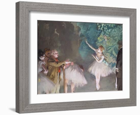 Ballet Rehearsal-Edgar Degas-Framed Giclee Print