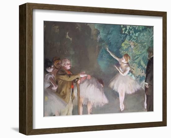 Ballet Rehearsal-Edgar Degas-Framed Giclee Print