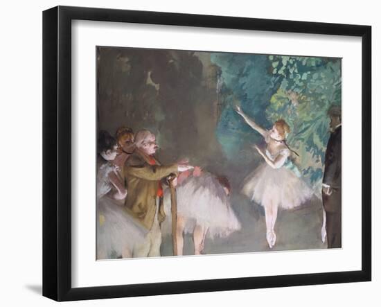 Ballet Rehearsal-Edgar Degas-Framed Giclee Print