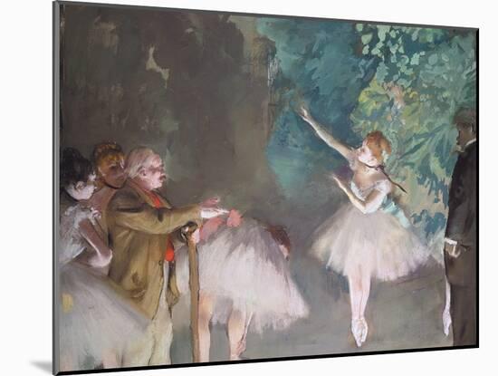 Ballet Rehearsal-Edgar Degas-Mounted Giclee Print