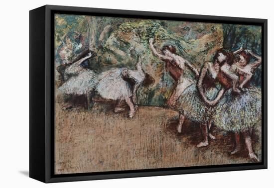 Ballet Scene, about 1907-Edgar Degas-Framed Premier Image Canvas