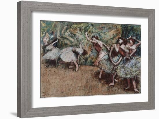 Ballet Scene, about 1907-Edgar Degas-Framed Giclee Print
