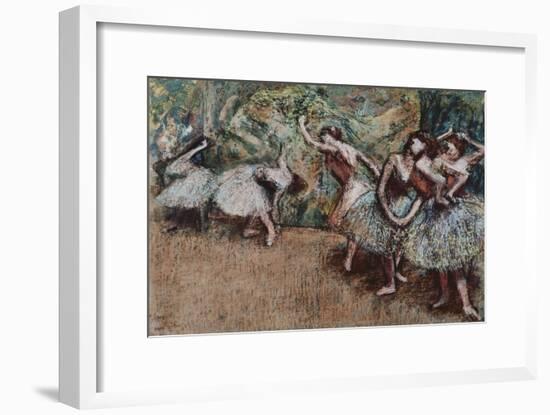 Ballet Scene, about 1907-Edgar Degas-Framed Giclee Print