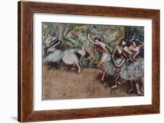 Ballet Scene, about 1907-Edgar Degas-Framed Giclee Print