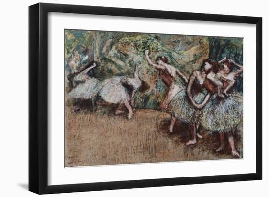 Ballet Scene, about 1907-Edgar Degas-Framed Giclee Print