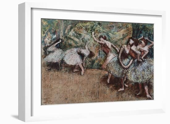 Ballet Scene, about 1907-Edgar Degas-Framed Giclee Print