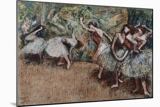 Ballet Scene, about 1907-Edgar Degas-Mounted Giclee Print