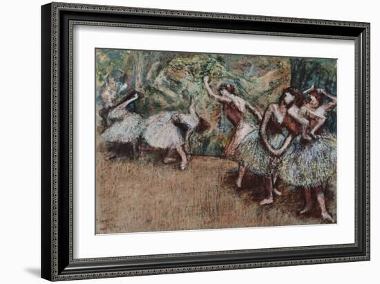 Ballet Scene, about 1907-Edgar Degas-Framed Giclee Print