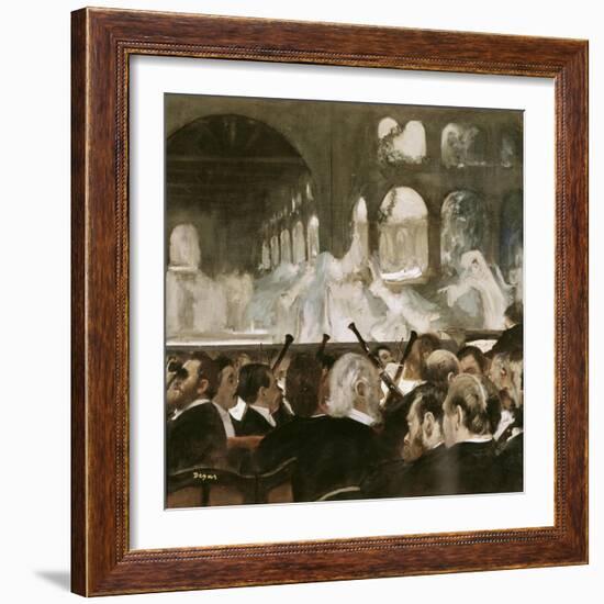 Ballet Scene from Mayerbeer's Roberto Il Diavola-Edgar Degas-Framed Giclee Print