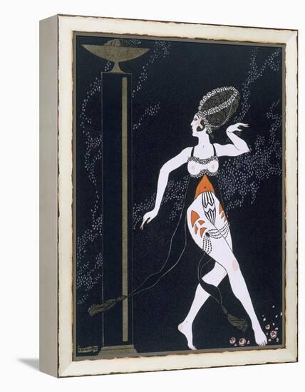 Ballet Scene with Tamara Karsavina (1885-1978) 1914 (Pochoir Print)-Georges Barbier-Framed Premier Image Canvas