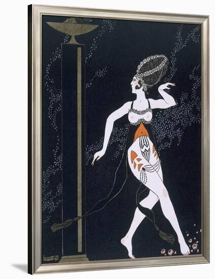 Ballet Scene with Tamara Karsavina (1885-1978) 1914 (Pochoir Print)-Georges Barbier-Framed Giclee Print