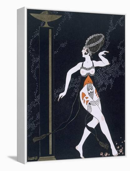 Ballet Scene with Tamara Karsavina (1885-1978) 1914 (Pochoir Print)-Georges Barbier-Framed Premier Image Canvas