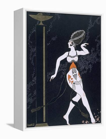 Ballet Scene with Tamara Karsavina (1885-1978) 1914 (Pochoir Print)-Georges Barbier-Framed Premier Image Canvas