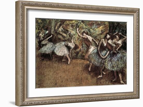 Ballet Scene-Edgar Degas-Framed Art Print