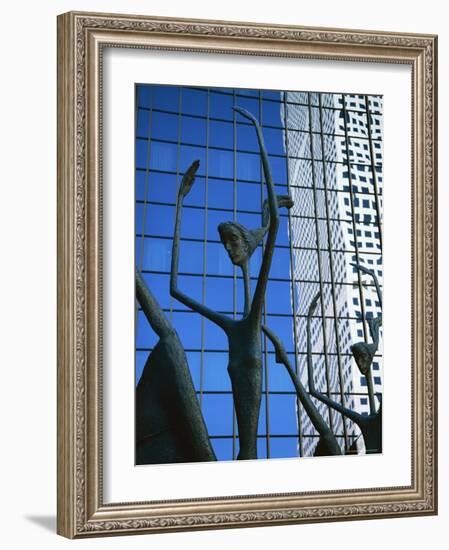 Ballet Sculpture, 16th Street Mall, Denver, Colorado, USA-Jean Brooks-Framed Photographic Print