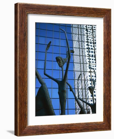 Ballet Sculpture, 16th Street Mall, Denver, Colorado, USA-Jean Brooks-Framed Photographic Print