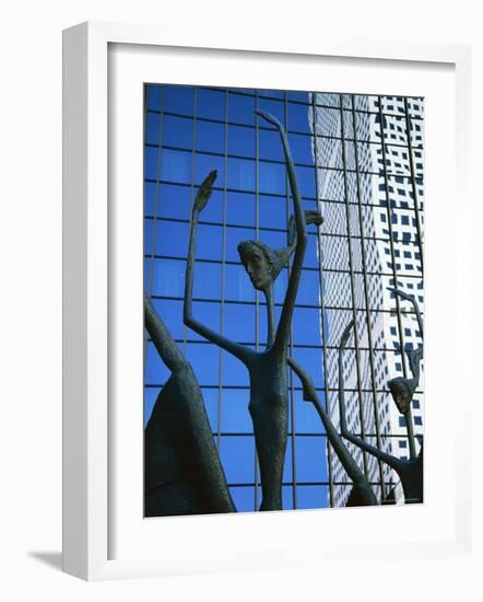 Ballet Sculpture, 16th Street Mall, Denver, Colorado, USA-Jean Brooks-Framed Photographic Print