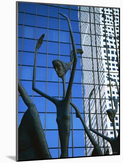 Ballet Sculpture, 16th Street Mall, Denver, Colorado, USA-Jean Brooks-Mounted Photographic Print