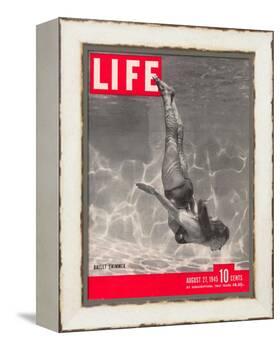 Ballet Swimmer Belita, August 27, 1945-Walter Sanders-Framed Premier Image Canvas