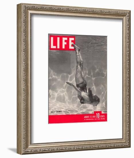 Ballet Swimmer Belita, August 27, 1945-Walter Sanders-Framed Photographic Print