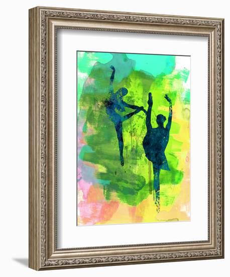 Ballet Watercolor 1-Irina March-Framed Premium Giclee Print