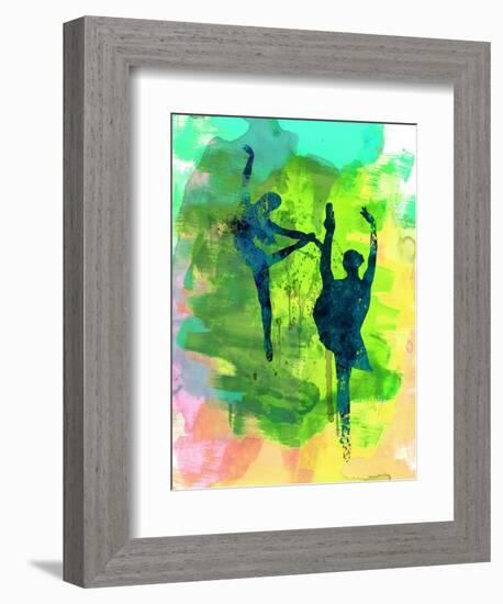 Ballet Watercolor 1-Irina March-Framed Premium Giclee Print