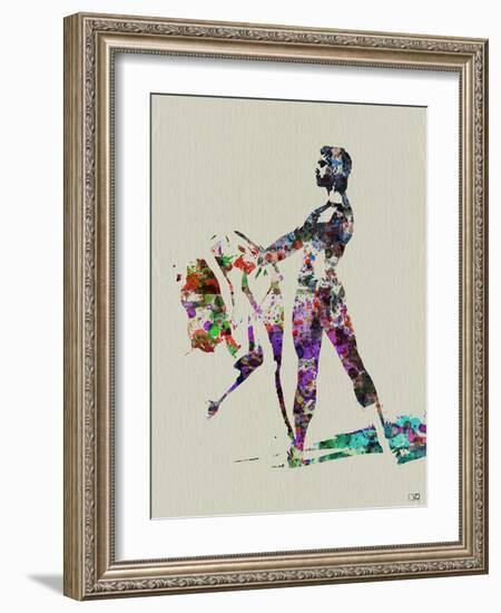 Ballet Watercolor 1-NaxArt-Framed Art Print