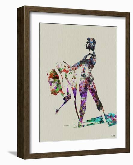 Ballet Watercolor 1-NaxArt-Framed Art Print