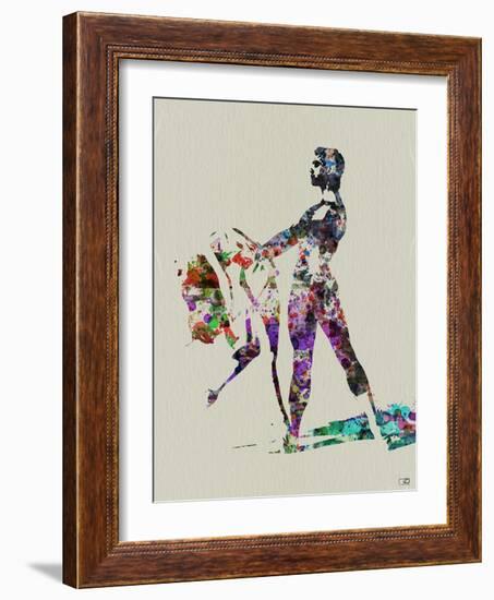 Ballet Watercolor 1-NaxArt-Framed Art Print