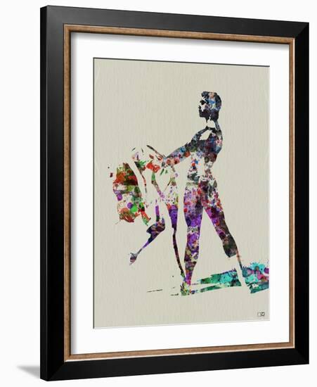 Ballet Watercolor 1-NaxArt-Framed Art Print