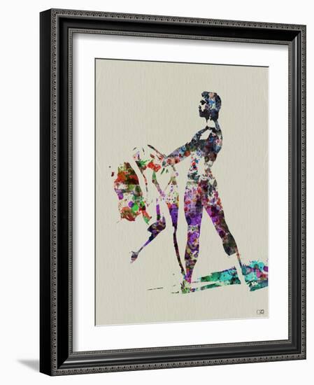 Ballet Watercolor 1-NaxArt-Framed Art Print