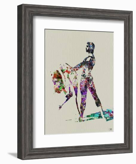 Ballet Watercolor 1-NaxArt-Framed Art Print